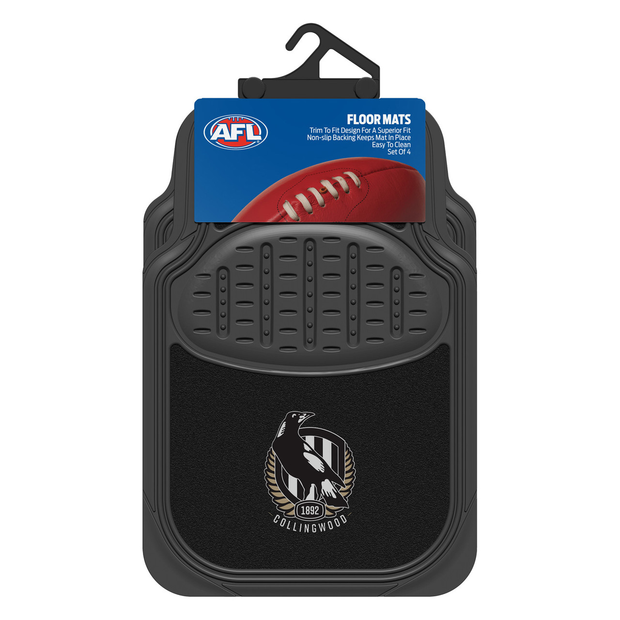 Collingwood AFL Car Mats