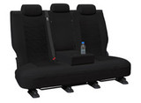 Weekender black jacquard rear bench seat cover with armrest allowance for Ford Everest UA designed for a tailored factory-style fit and everyday durability