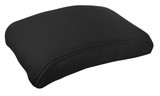Black neoprene centre console cover for Toyota LandCruiser 70 Series with waterproof padded armrest protection