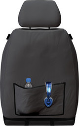 Waterproof charcoal seat cover with rear map pocket for Ford Ranger & Everest Next Gen