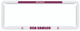 Manly Sea Eagles Official NRL Car Number Plate Surround: Show your team pride on the road with this sleek, official Manly Sea Eagles accessory. Standard-sized for easy installation, this frame cover features the iconic team colors and logo. Perfect for any passionate fan's vehicle.
