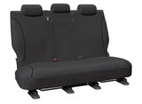 Tradies grey canvas rear seat cover for Ford Ranger PY XL and XLS Dual Cab custom fit waterproof protection