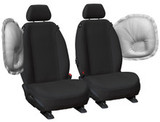 Super Tough canvas front bucket seat covers with airbag compatible design for Ford Ranger PY and Everest Next Gen engineered for demanding work environments
