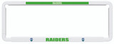 Canberra Raiders Official NRL Car Number Plate Surround: Show your team pride on the road with this sleek, official Canberra Raiders accessory. Standard-sized for easy installation, this frame cover features the iconic team colors and logo. Perfect for any passionate fan's vehicle.