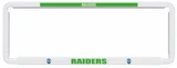 Canberra Raiders Official NRL Car Number Plate Surround: Show your team pride on the road with this sleek, official Canberra Raiders accessory. Standard-sized for easy installation, this frame cover features the iconic team colors and logo. Perfect for any passionate fan's vehicle.