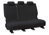 Getaway Black neoprene Row 2 seat covers with blue stitching for Isuzu MU-X 2021-on