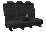 black neoprene seat covers black neoprene with orange stitching ranger