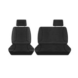 Toyota LandCruiser 70 Series Tradies Black canvas 3/4 bench seat cover