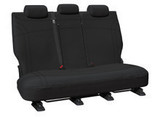 Volkswagen Amarok NF Getaway Black Neoprene Black Stitching Rear Row 2 Seat Covers