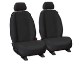 Heavy-duty Super Tough Charcoal canvas front bucket seat covers for Toyota LandCruiser 300 Series