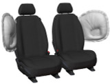 Custom mesh car seat covers providing all-season comfort and style