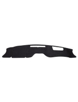 Black dash mat display for Mazda CX-5 KF 2018-2022 with heads up display and 8-inch screen above the speedometer.