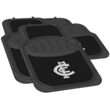 Carlton Blues Official AFL Car Mats, designed to fit most vehicles. Perfect for displaying team pride while keeping your car clean and protected
