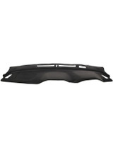 Black Subaru WRX VB VN dash mat 2022+ custom-fit, UV-resistant, with vents and sensors pre-cut, airbag-safe design.