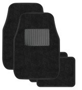 Sperling Carpet Black Car Floor Mats - Set of 4 Front & Rear Universal