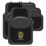 Richmond Tigers AFL black car mats set with team logo