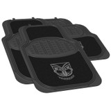 New Zealand Warriors Official NRL Car Mats, designed to fit most vehicles. Perfect for displaying team pride while keeping your car clean and protected.