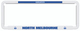 North Melbourne Kangaroos Official AFL Car Number Plate Surround: Show your team pride on the road with this sleek, official North Melbourne Kangaroos accessory. Standard-sized for easy installation, this frame cover features the iconic team colors and logo. Perfect for any passionate fan's vehicle.