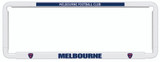 Melbourne Demons Official AFL Car Number Plate Surround: Show your team pride on the road with this sleek, official Melbourne Demons accessory. Standard-sized for easy installation, this frame cover features the iconic team colors and logo. Perfect for any passionate fan's vehicle.