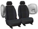 airbag safe neoprene black blue seat covers hilux