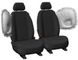 custom fit front seat covers super tough canvas black hilux 100 series single cab sr workmate