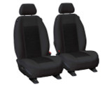 custom made front seat covers weekender jacquard fabric black eclipse cross