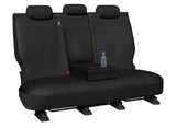 Empire Black Leather Look Row 2 seat covers for Isuzu MU-X 2021-on – fold-down centre armrest.