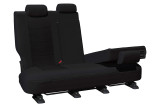 folding seat access with custom seat covers weekender jacquard black corolla cross