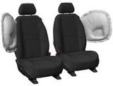Volkswagen Amarok NF Getaway Black Neoprene Front Seat Covers with Airbag Allowance
