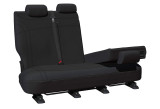 custom fit back seat covers black neoprene ssangyong musso rhino