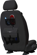 R.M. Williams canvas seat cover rear map pocket detail for Ford Ranger and Ford Everest showcasing premium craftsmanship and durability