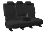 RM Williams poly canvas rear seat cover with fold-down armrest allowance and durable made-to-measure fit