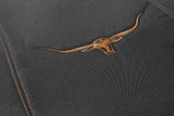 Close-up of RM Williams 13oz poly canvas fabric showing rugged texture, premium stitching and waterproof finish