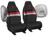 Perth Bears NRL airbag-compatible front bucket seat covers featuring officially licensed merchandise design and universal fit