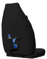 Perth Bears NRL front seat cover featuring rear map pocket for added storage and officially licensed merchandise design for cars, SUVs, 4WDs and utes