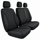 Ford Transit Custom Tradies Grey Canvas Front Bucket and 3/4 Bench Seat Covers