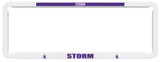 Melbourne Storm Official NRL Car Number Plate Surround: Show your team pride on the road with this sleek, official Melbourne Storm accessory. Standard-sized for easy installation, this frame cover features the iconic team colors and logo. Perfect for any passionate fan's vehicle.