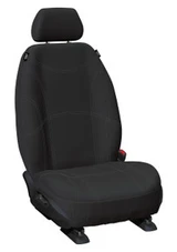 Volkswagen Amarok Getaway Neoprene Black Silver Stitching Front Bucket Seat Covers
