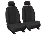 Volkswagen Amarok Getaway Neoprene Black Silver Stitching Front Bucket Seats
