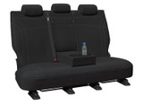 Getaway black neoprene second row seat cover with armrest allowance for Ford Everest UA designed for family comfort and tailored fit protection