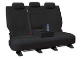 Getaway Black neoprene Row 2 seat covers with black stitching for Isuzu MU-X 2015-2021 – fold-down centre armrest.