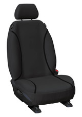 Tradies Black Canvas front bucket seat covers for Holden Colorado, Trailblazer, Isuzu D-MAX and MU-X.