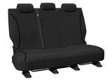 Tradies black canvas rear seat cover for Ford Ranger PX Dual Cab and Mazda BT-50 UR Dual Cab built for heavy-duty protection and everyday durability