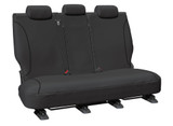 Toyota LandCruiser 105 Series Tradies Canvas Grey Rear Seat Covers Row 2