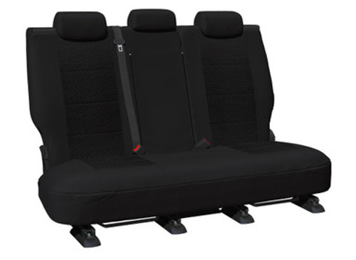 Weekender Jacquard Rear Black Seat Covers Suits Prado 150 Series SUV 2009-2023