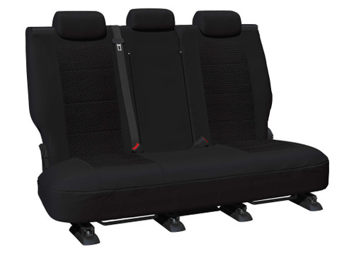 Weekender Black Jacquard Row 2 seat covers for Isuzu MU-X 2013-2015