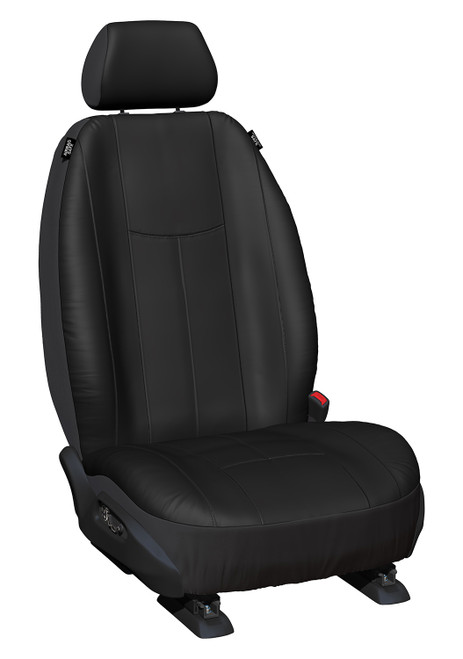Black leather look seat covers for Toyota RAV4 50 Series 2019-2025