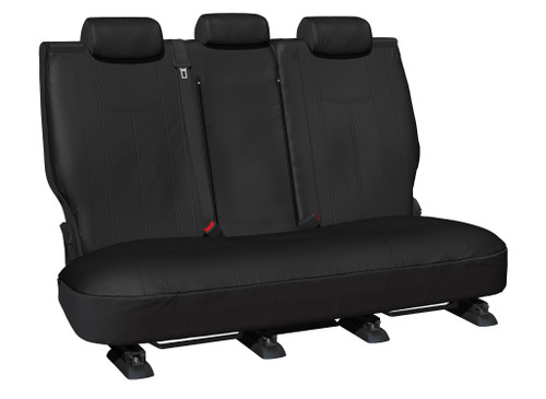 Empire Leather Rear Black Seat Covers Suits Mazda3 2014-2019