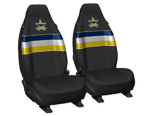 North Queensland Cowboys Universal Fit Car Seat Covers - NRL Official Product - Ideal for fans of the North Queensland Cowboys