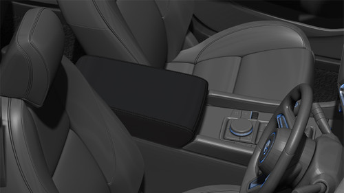 Suits Mitsubishi Triton 2015 - 2023 Neoprene Black Console Cover